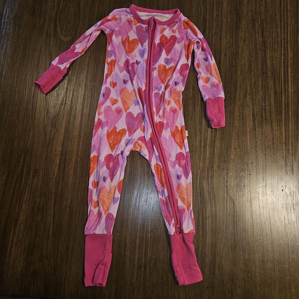 Little Sleepies Vibrant Heart Footie
